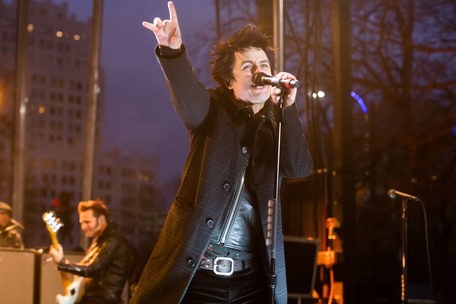 Green Day performs before NHL All-Star Game